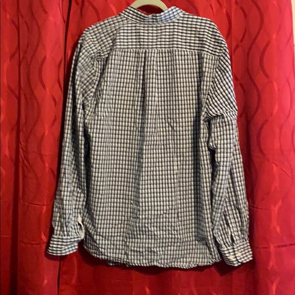 Black and White Plaid Button Down Dress Shirt - Picture 3 of 3